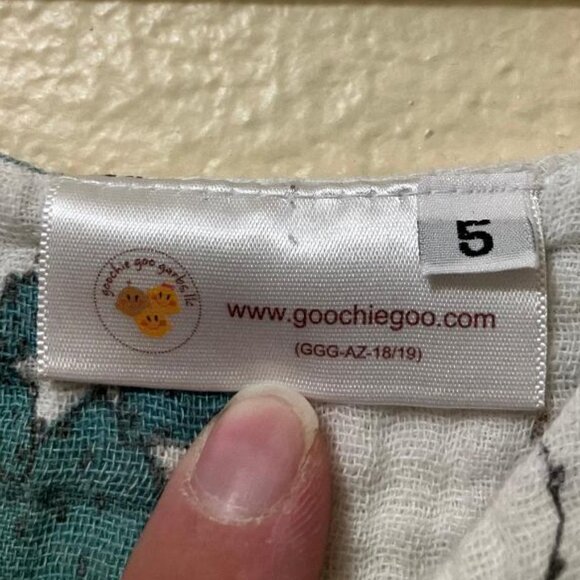 Goochiegoo Girls White Desert Pattern Sleeveless Flowy Tiered Dress Size 5 - Picture 5 of 5